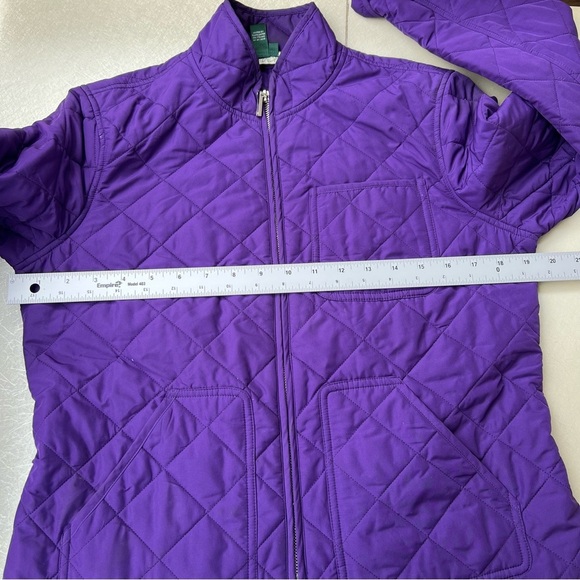 Ralph Lauren Purple Quilted Jacket Women’s Size MP - Picture 6 of 8